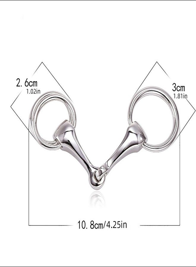 YZYDF Unique Scarf Clip with Horse Bit Detailing Exquisite Shawls Fastener Brooch Elegant Scarf Clip Stylish Scarves Accessory - Image 5